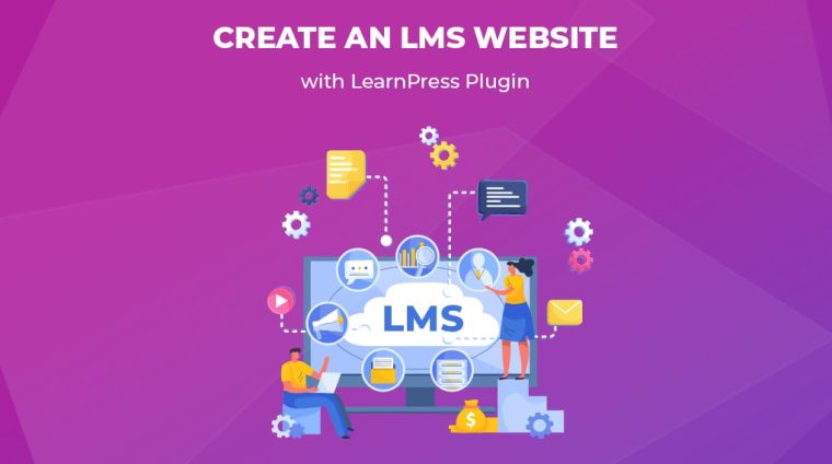 create an lms website with learnpress 3